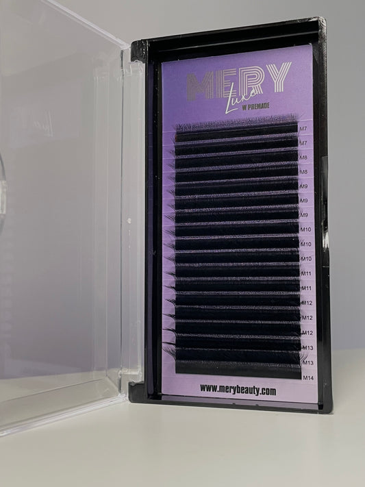 Extensii de gene PREMADE W ULTRA BLACK