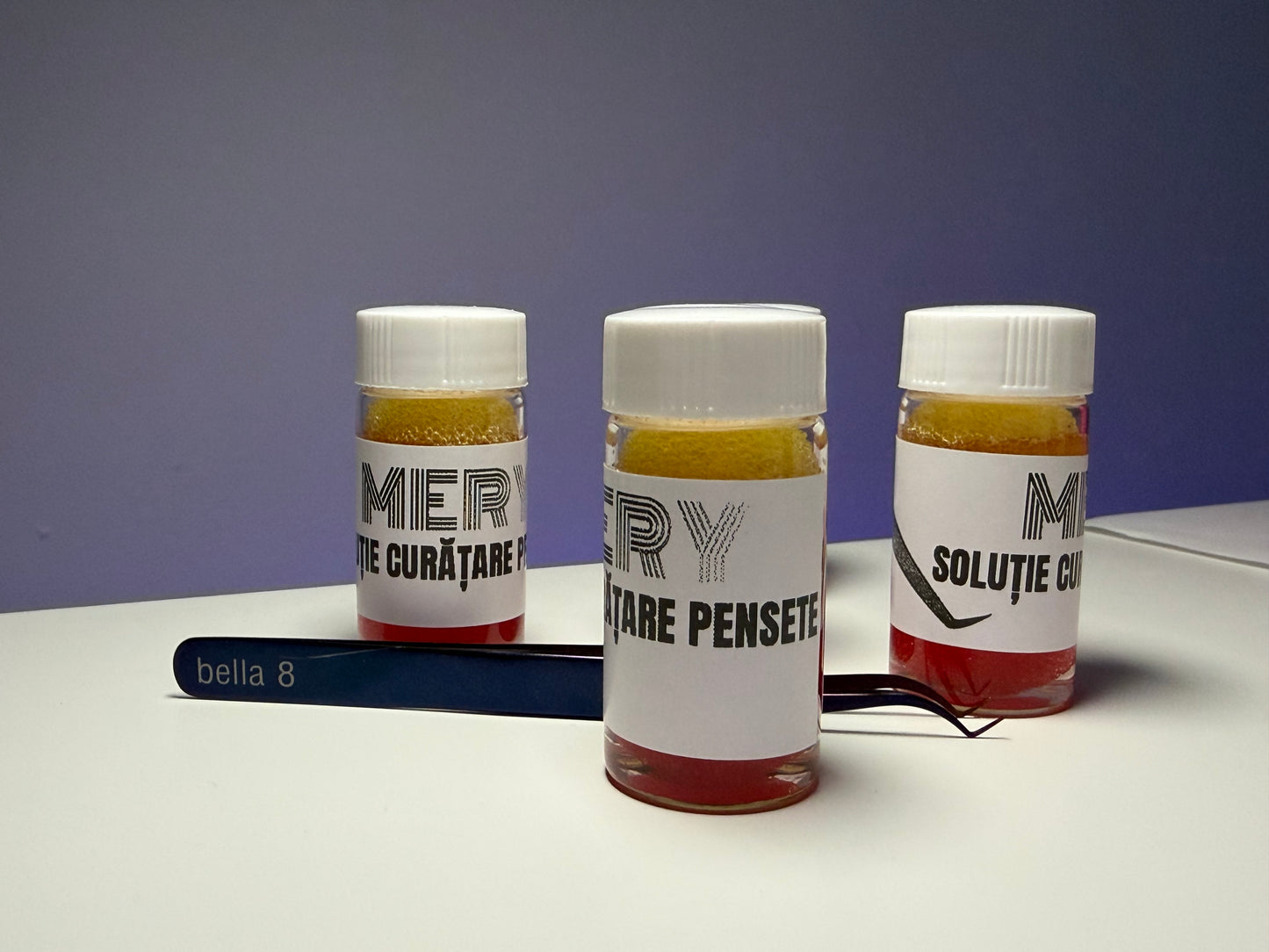 Soluție curățare adeziv de pe pensetă