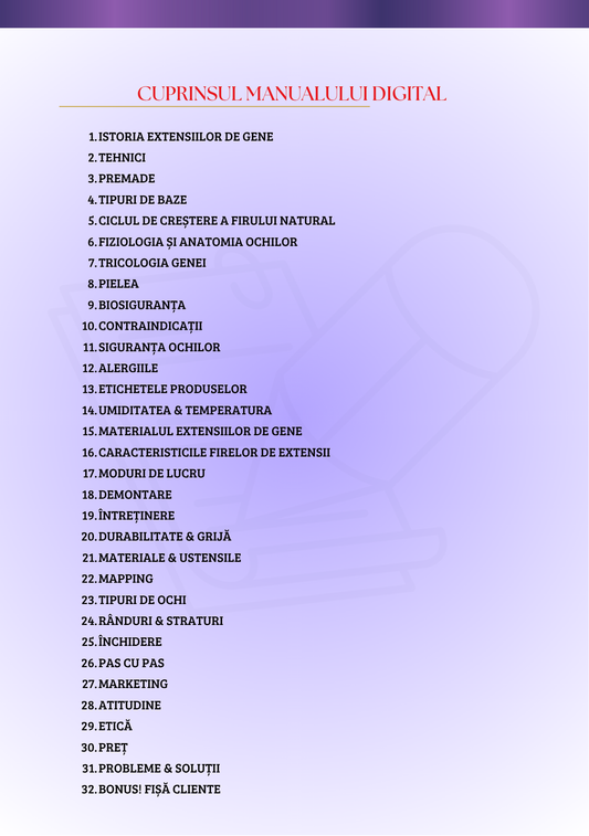 Ghidul Tehnic digital pentru Lash Artists