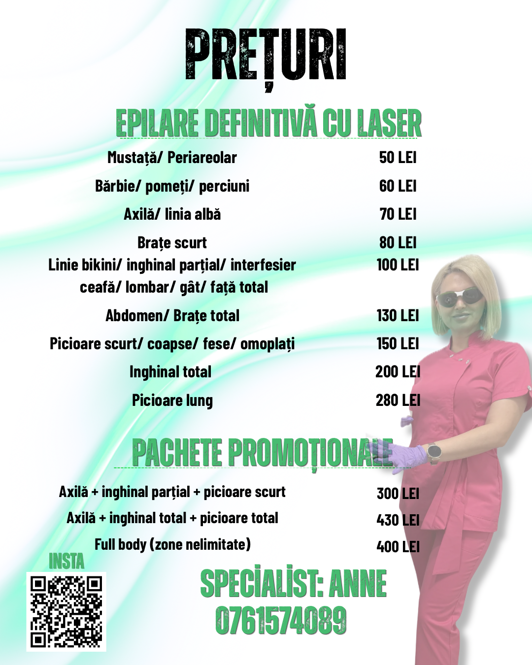 Programare epilare definitivă ANNE