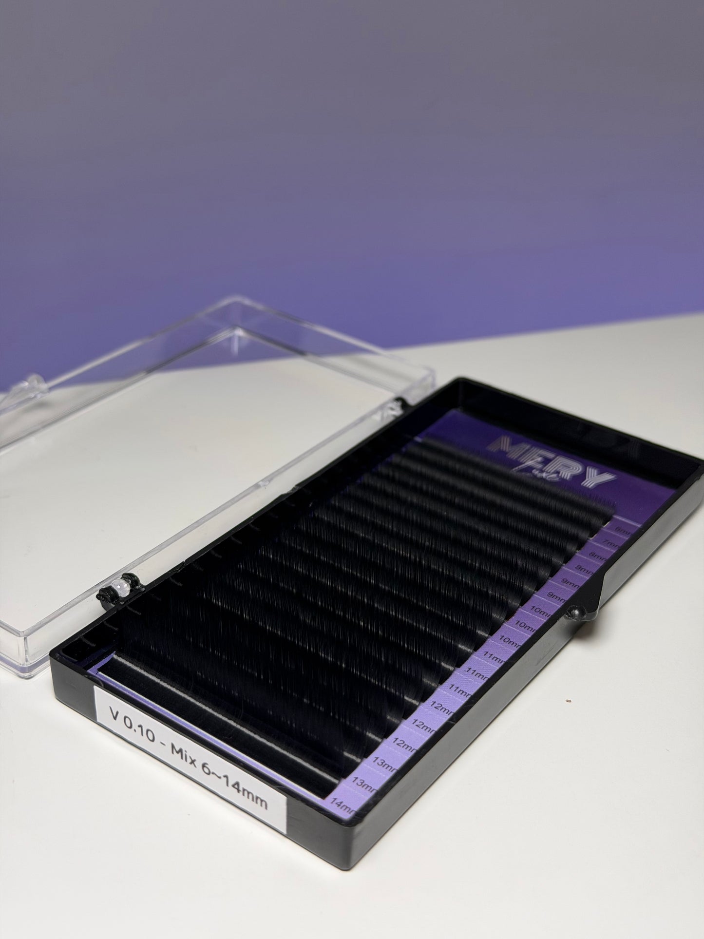 Extensii de gene LUXE ULTRA BLACK 18 LINII 0.10