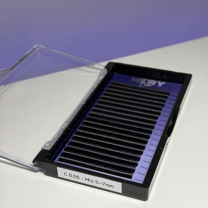 Extensii de gene LUXE ULTRA BLACK 18 LINII 0.05