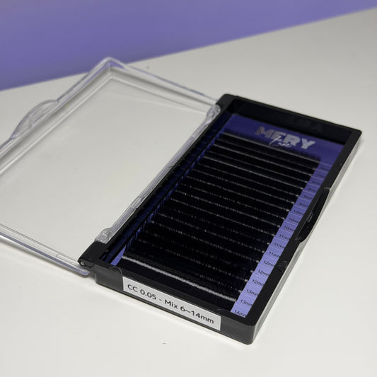 Extensii de gene LUXE ULTRA BLACK 18 LINII 0.05