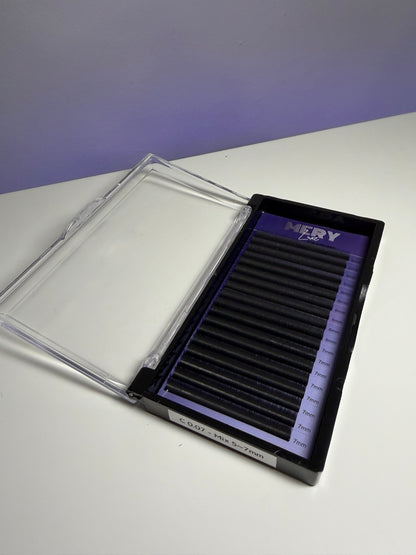 Extensii de gene LUXE ULTRA BLACK 18 LINII 0.07