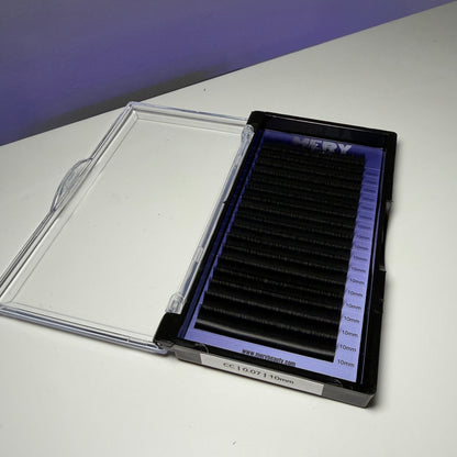 Extensii de gene LUXE ULTRA BLACK 18 LINII 0.07