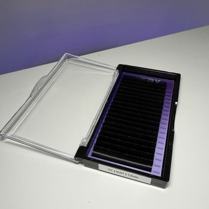 Extensii de gene LUXE ULTRA BLACK 18 LINII 0.07