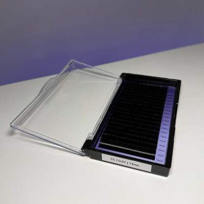 Extensii de gene LUXE ULTRA BLACK 18 LINII 0.07