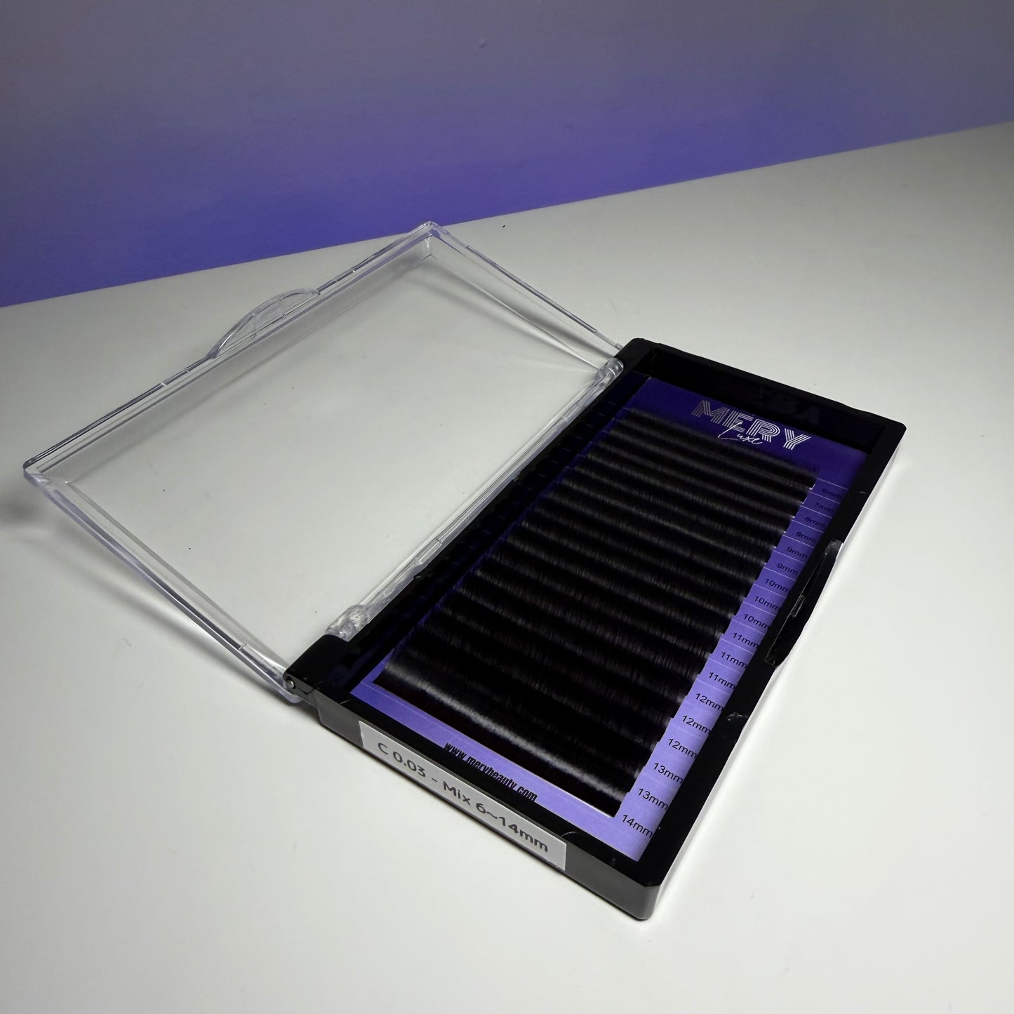 Extensii de gene LUXE ULTRA BLACK 18 LINII 0.03